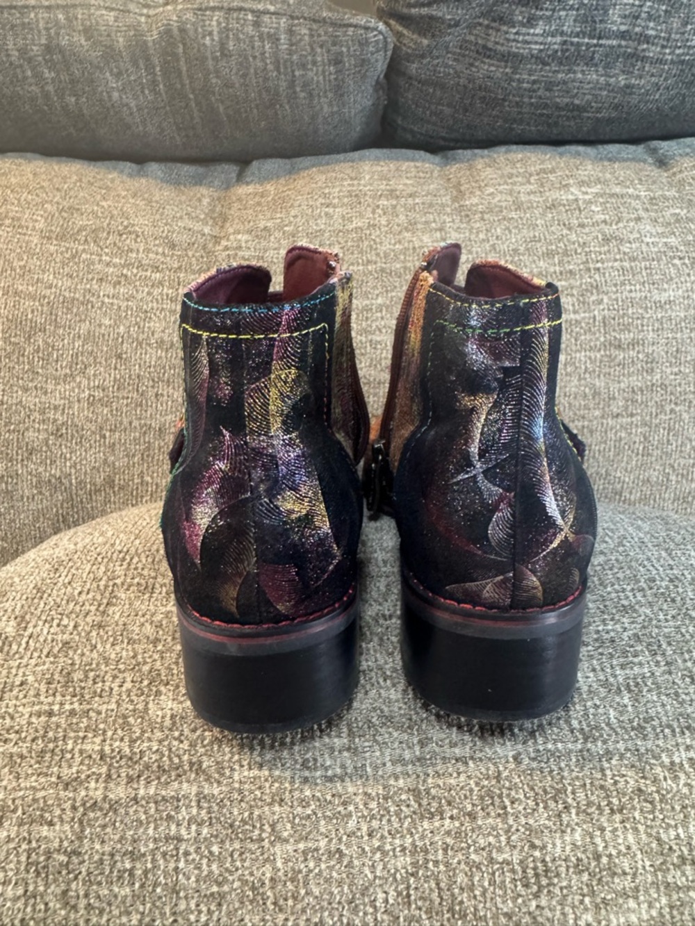 L'Artiste by Spring Step Georgiana-Scope Bootie Hand Painted Boot Size 7 NWOT - Picture 10 of 14